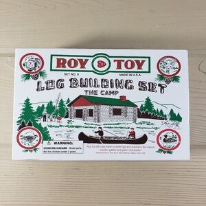 Roy Toy Log Building Set The Camp NWOT